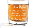 Nogrit Funny Family Quote Whiskey Glasses 10 oz, Best Housewarming Gifts 2025 by Nogrit