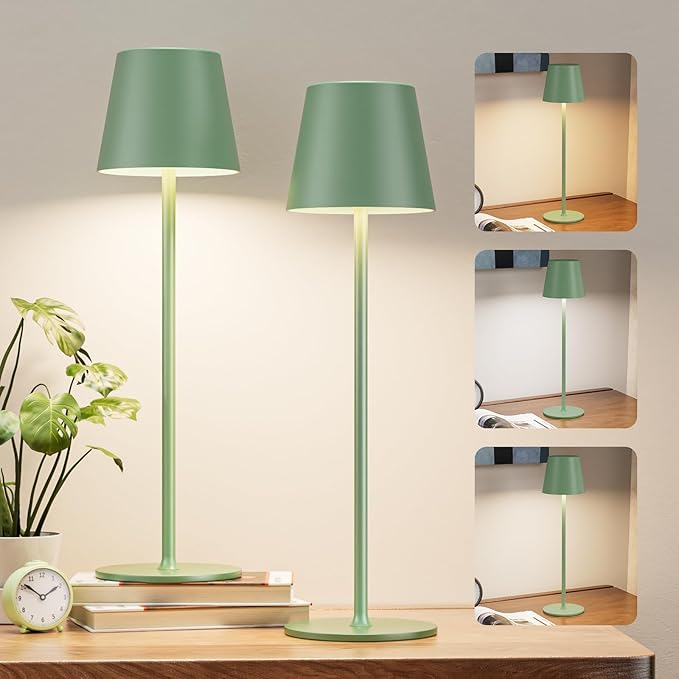 Kakanuo Cordless Table Lamp Rechargeable Green - Image 7