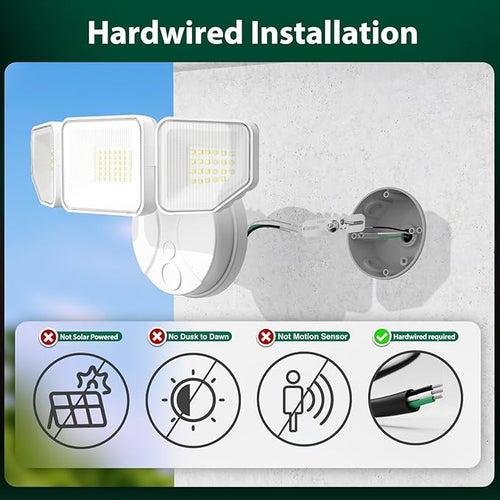 65W LED Flood Light Outdoor, 6500 Lumen Super Bright Security Lights, 3 - Image 2