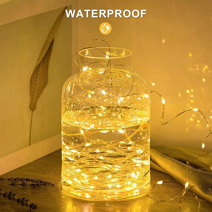 JMEXSUSS 2 Pack Solar String Lights Outdoor Waterproof, Each 33FT 100 LED Warm - Image 9