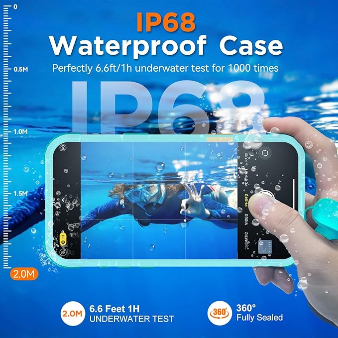 WIFORT for iPhone 17 Air Waterproof Case, - Image 3