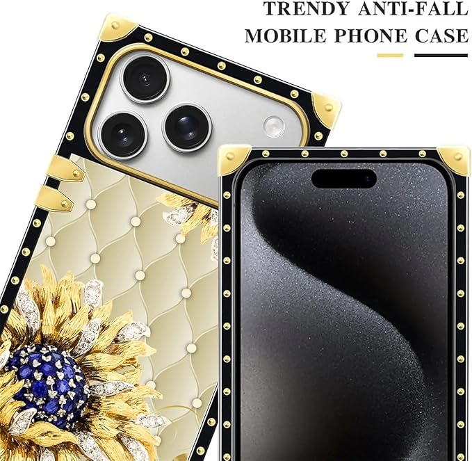 for iPhone 17 Pro Max Case Luxury Golden Decoration - Image 4