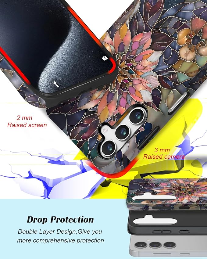 Compatible for Samsung Galaxy S26 5G Case, Dual Layer Heavy Duty 2 in 1 - Image 3