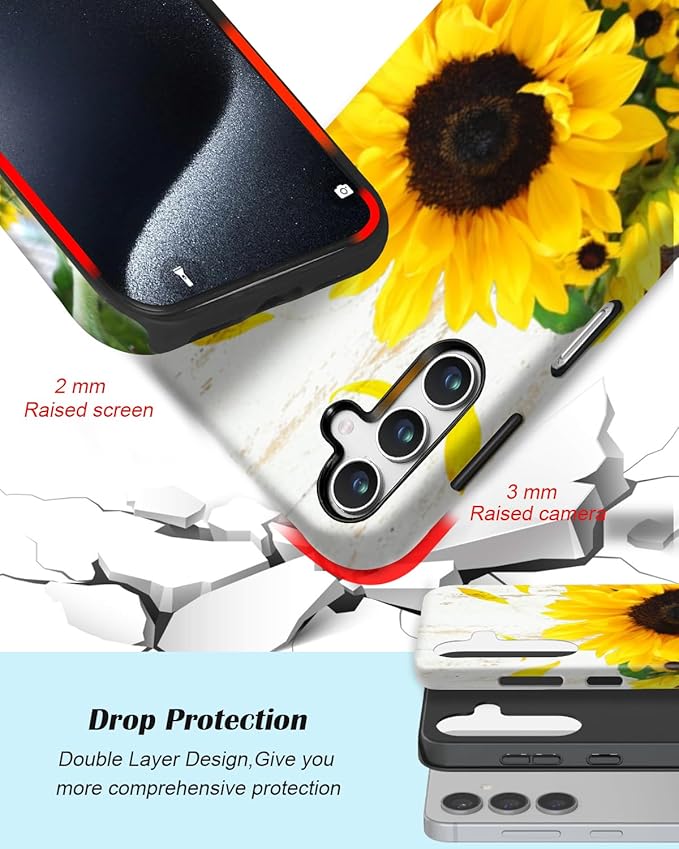 Compatible for Samsung Galaxy S26 5G Case, Dual Layer Heavy Duty 2 in 1 - Image 3