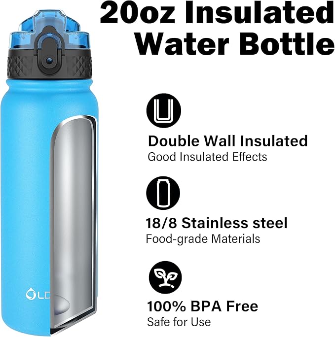 OLDLEY Insulated Water Bottle 20oz Water Bottles - Image 4