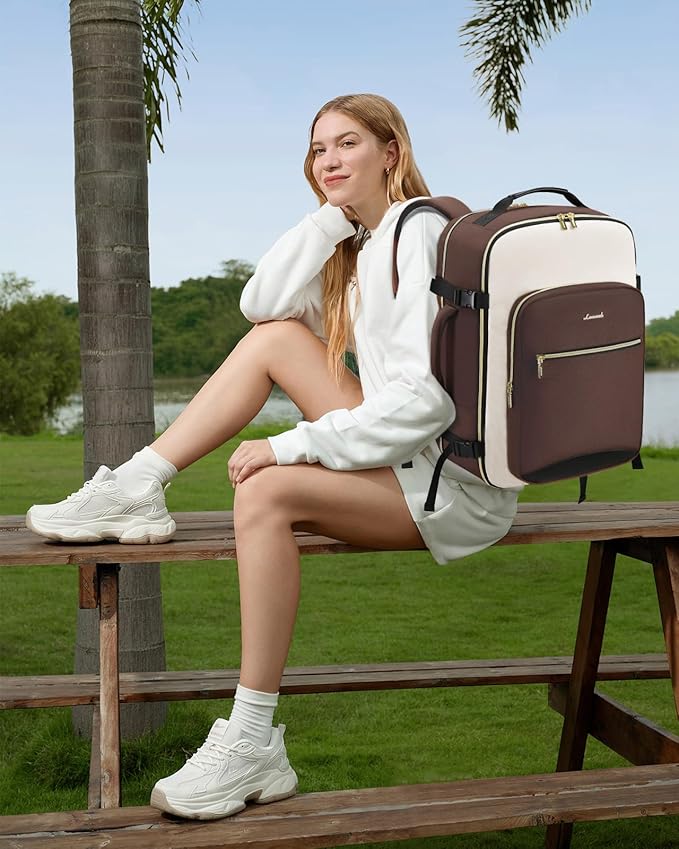 LOVEVOOK 40L Travel Backpack for Women & Men, Airline Approved Carry On Luggage - Image 2
