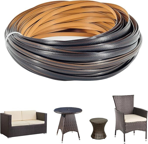 120 Ft Wicker Repair Kit, Plastic Wicker Repair Supplies, Mixed Dark Brown by Laphivieh