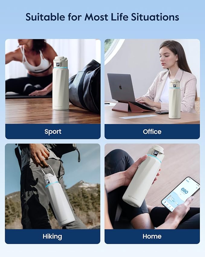 BOOST Smart Water Bottle with Reminder & Tracker, Double Wall Vacuum Insulated - Image 9