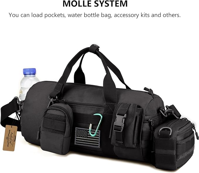 ArcEnCiel Small Tactical Duffle Bag Men Gym Pack Military Molle Shoulder Bags - Image 8