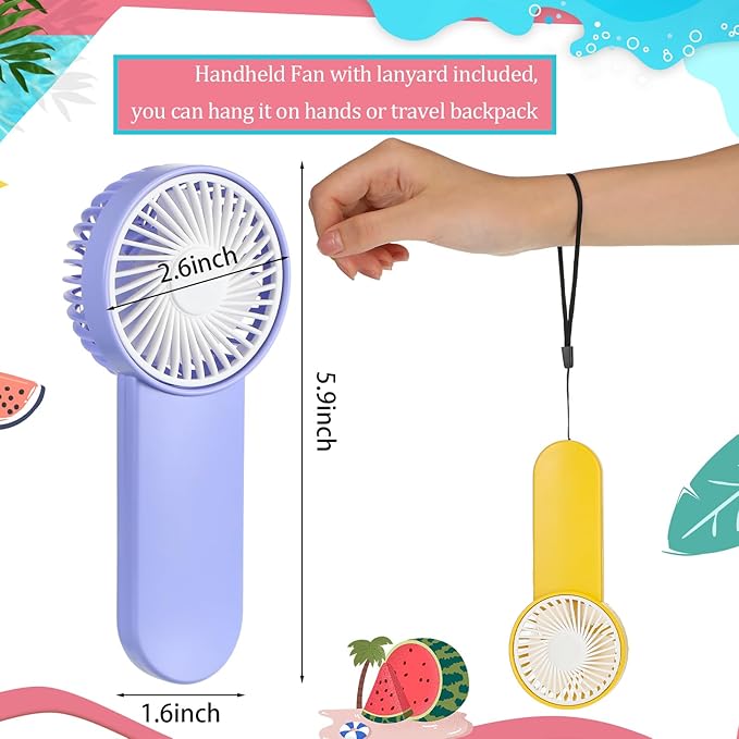 Sumind 100 Pcs Small Personal Portable Fan Mini Handheld Bulk 1 Speed Electric - Image 3