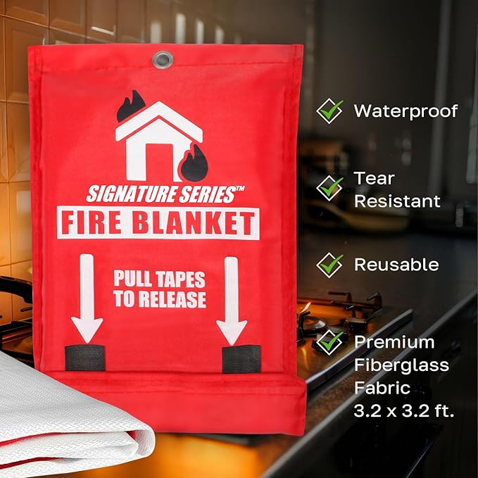 Signature Series Fire Blanket, Flame Suppression Fiberglass Blanket - Image 5