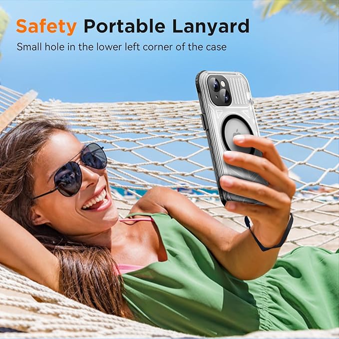 WIFORT for iPhone 15 Plus Waterproof Case, 360 Full Body Sealed Protection - Image 7