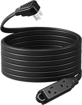 DEWENWILS Flat Plug Extension Cord, 25 FT 16/3 Awg Grounded Power Cable by DEWENWILS
