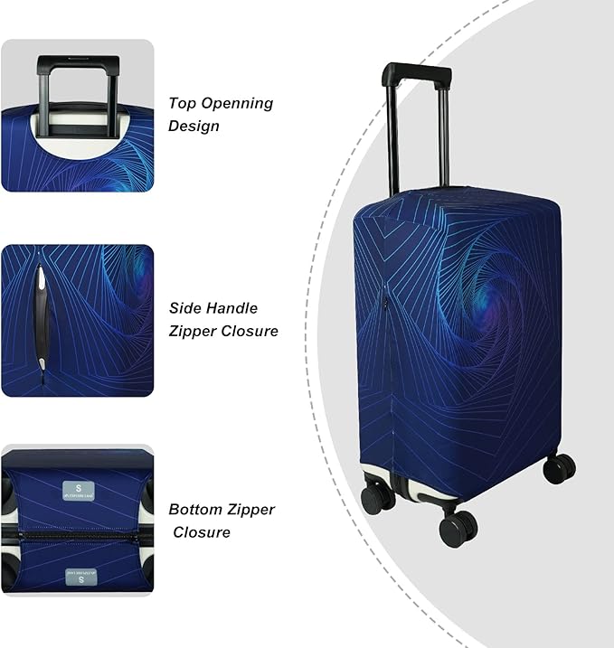 Explore Land Travel Luggage Cover Suitcase Protector Fits 18-22 Inch Case - Image 3
