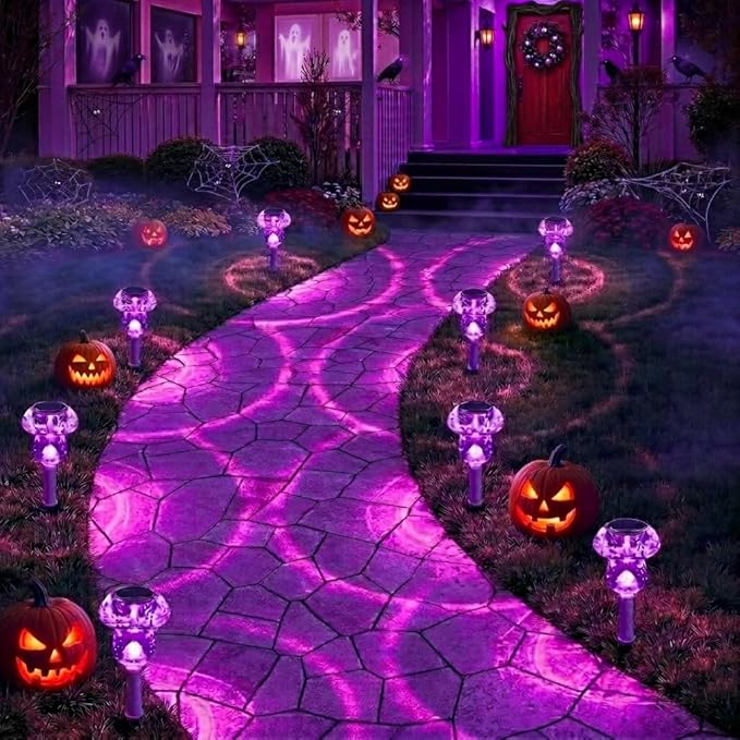Solar Lights Outdoor, 8 Pack Mushroom Lights Outside Waterproof, Solar Powered - Image 6