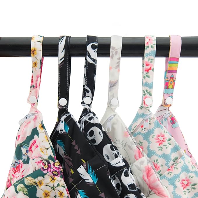 ALVA ALVABABY 2pcs Cloth Diaper Wet Dry Bags Waterproof Reusable - Image 6
