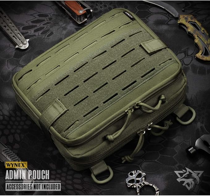 WYNEX Tactical Molle Admin Pouch of Double Layer Design, Admin Pouches Molle - Image 8