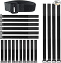 20 Pack Reusable Fastening Cable Ties and Cable Straps, Adjustable by Unknown