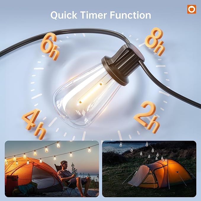 addlon 35FT Solar String Lights Outdoor, IP54 Waterproof Solar Powered - Image 6