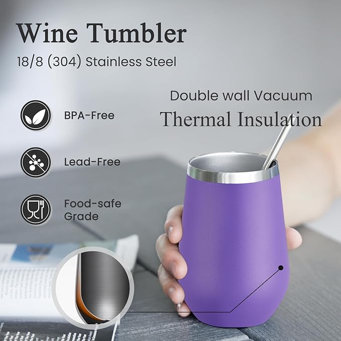 MEWAY Stainless Steel Wine Tumbler - Image 2