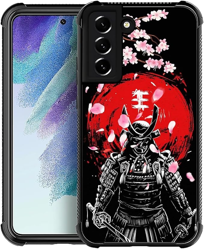 for Samsung Galaxy S22 Case, Sakura Japanese Samurai Pattern Graphic Design by FKBRCL4U