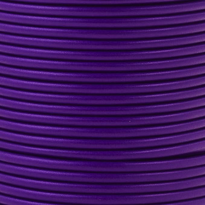 Mandala Crafts Round Genuine Purple Leather Cord - Image 3