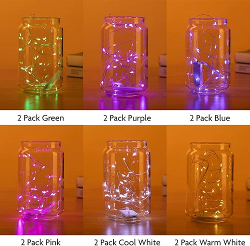 12 Pack Fairy Lights Battery Operated String Lights, 7ft 20 Led Fairy String - Image 2