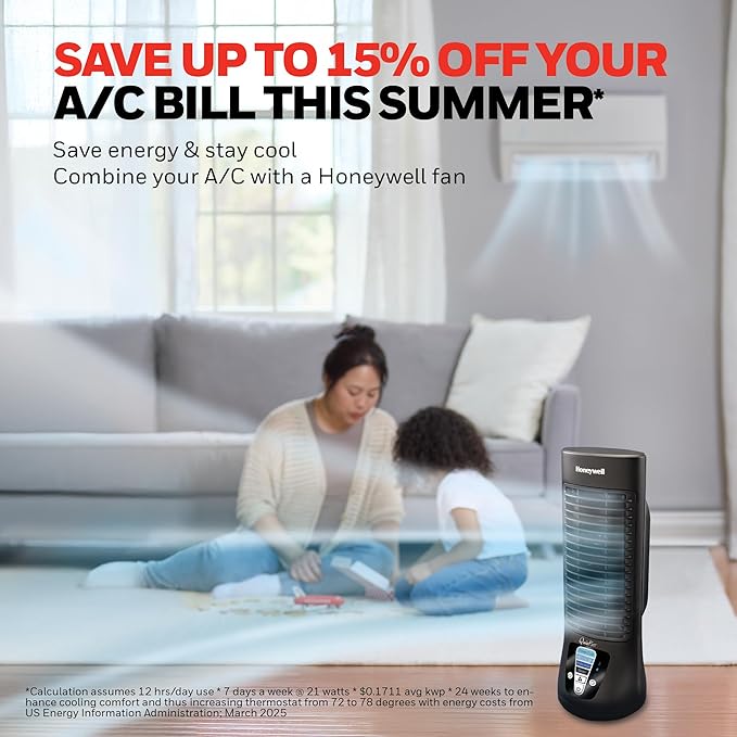 Honeywell QuietSet Personal Table Fan, Oscillating Personal Desk Fan - Image 6