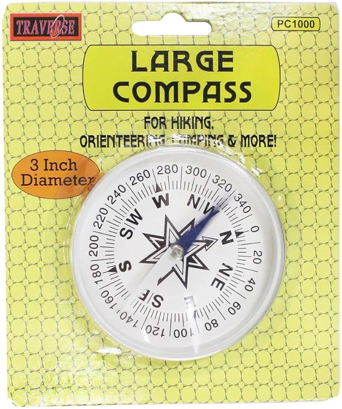 ADROIT Hikers Compass | 0.75", Key Ring | Accurate Navigation - Image 3