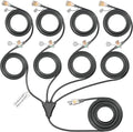 Eversimpleinc Black 1 to 4 Splitter Extension Cord, 3 Prong Plug by EversimpleInc