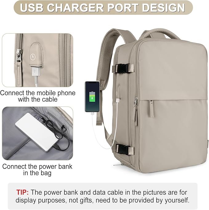 coofay Laptop Travel Backpack For Women Men Airline Approved Carry On Bags For - Image 7