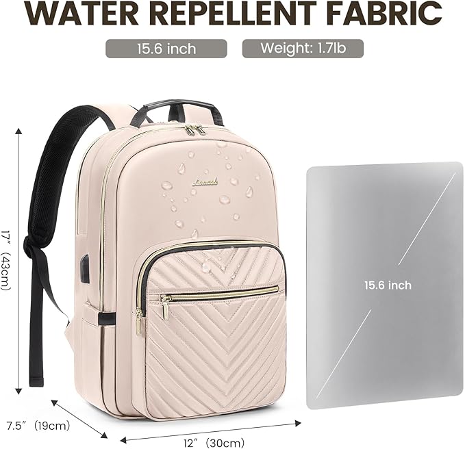 LOVEVOOK Laptop Backpack for Women 15.6 inch, Cute Womens Travel Purse - Image 4