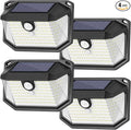 4-Pack Solar Wall Lights Outdoor by Brightever