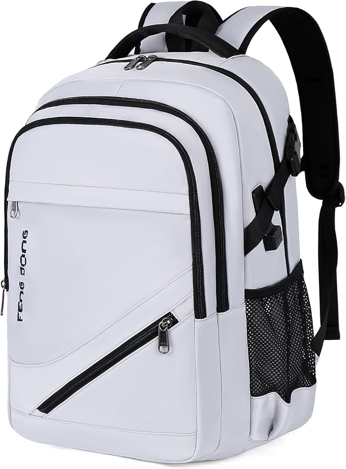 FENGDONG Durable Waterproof Travel Laptop Backpack 17.3 inch, Large College by FENGDONG