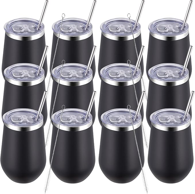 MEWAY 12oz/12 Pack Wine Tumbler Glasses by MEWAY