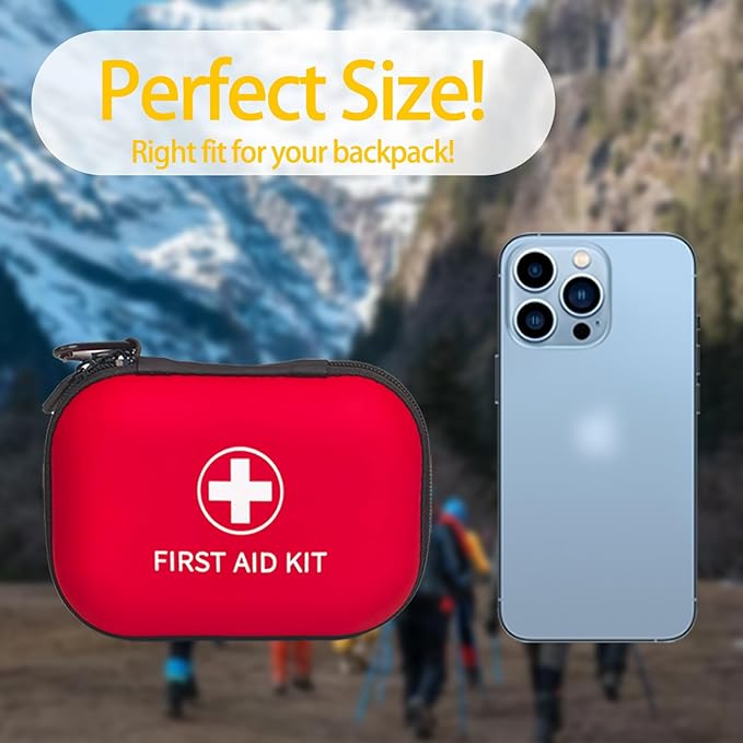 Prelady 138 Pcs Mini First Aid Kit Travel Size, TSA Approved Small First Aid Kit - Image 3