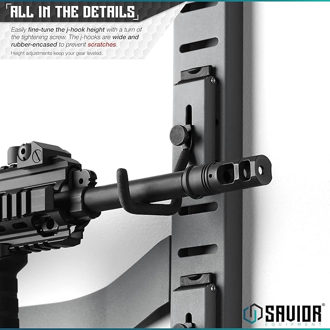 Savior Equipment Horizontal Steel Wall Mount Firearm Rifle Display Rack - Image 4