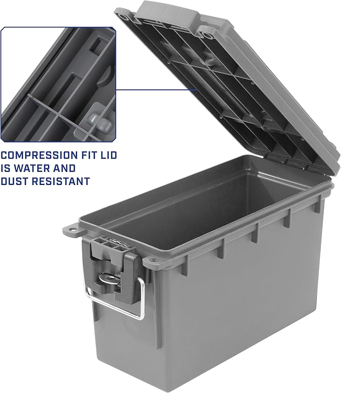 Sheffield 12628 Ammo Storage Box, Stackable .30 Cal Field Boxes, Water and Dust - Image 4