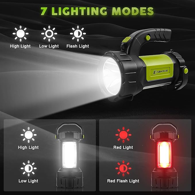 AlpsWolf Camping Lantern Rechargeable, 2 Pack Same LED Flashlight Spotlight - Image 5