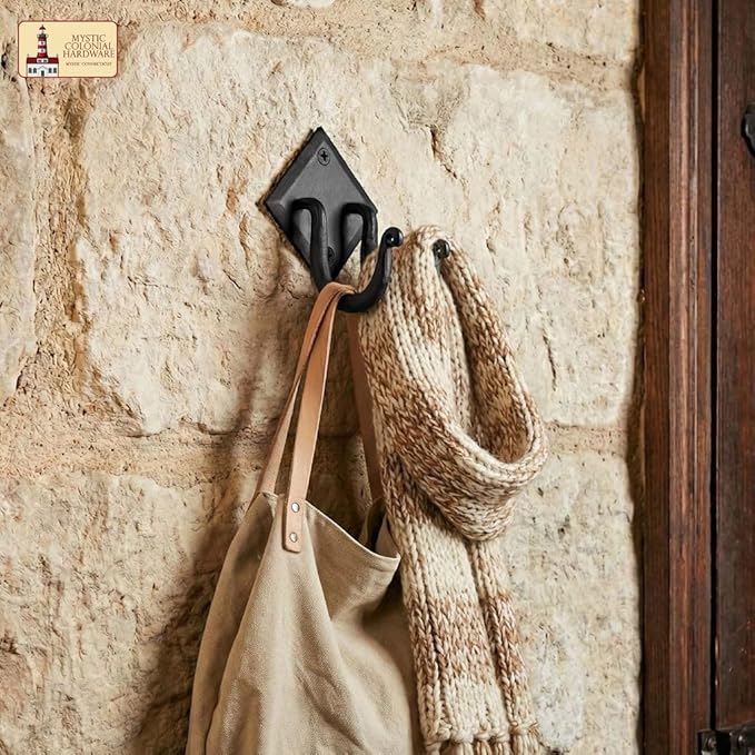 Mystic Colonial Rustic Hand Forged Iron Wall Hook - Image 9