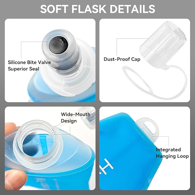 250ml Soft Flask Soft Water Bottle - Image 5