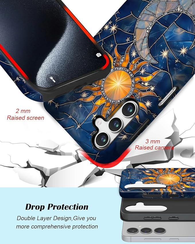 Compatible for Samsung Galaxy A16 5G Case, Dual Layer Heavy Duty 2 in 1 - Image 3