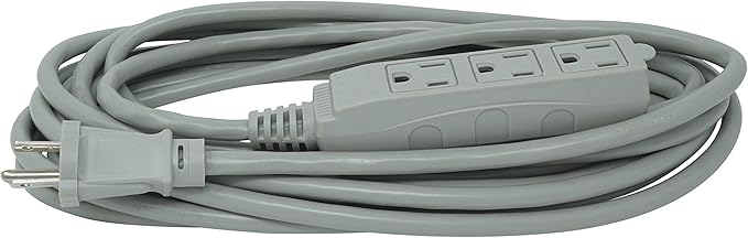 Woods Light Duty Extension Cord, 16 Gauge, 3 Conductor, 3 Outlet Cord - Image 2