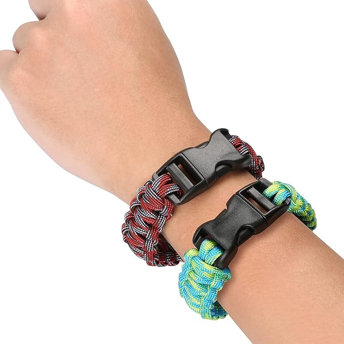 Sportmusies Paracord Wristband for Outdoor Sport Tactical Survival Parachute - Image 2