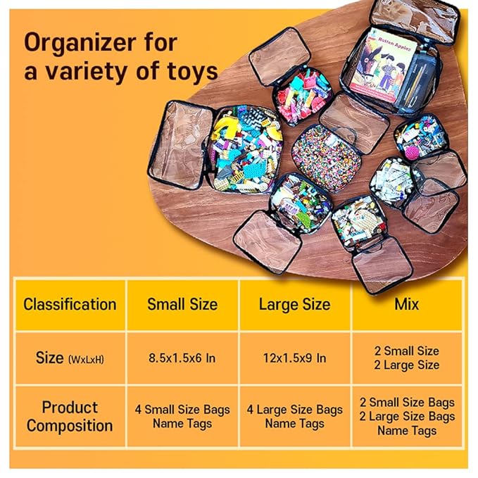 holay 4 Packs Large PVC Toy Storage Organizer - Image 7