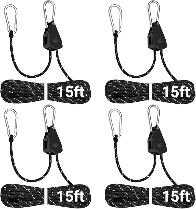 Longer 18ft Ratchet Straps Ropes Tie Down Rope Strap Small Mini Reflctive - Image 9