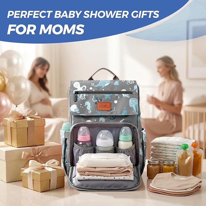 PILLANI Baby Diaper Bag Backpack - Image 7