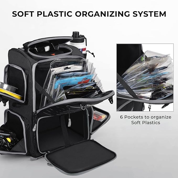 KastKing Bait Boss Fishing Tackle Backpack - Image 2