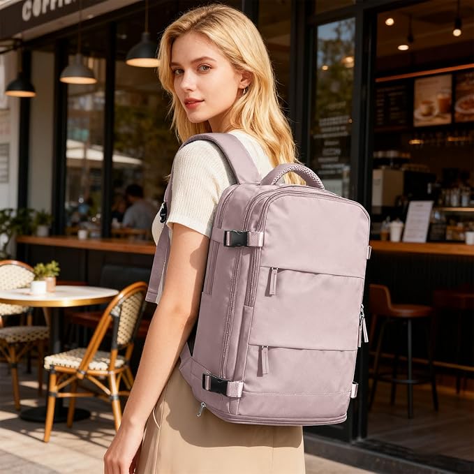 coofay Large Travel Backpack For Women Men Airline Approved Carry On Backpack - Image 2