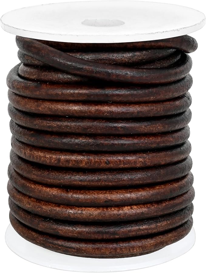 GENIQUE Real/Genuine Round Leather String Cord - Image 2